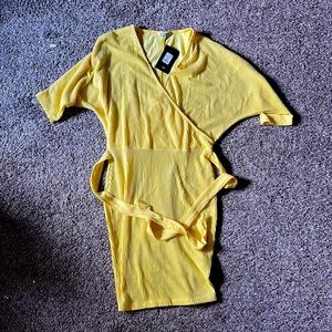 Brand new Fashion Nova Knit dress with ties